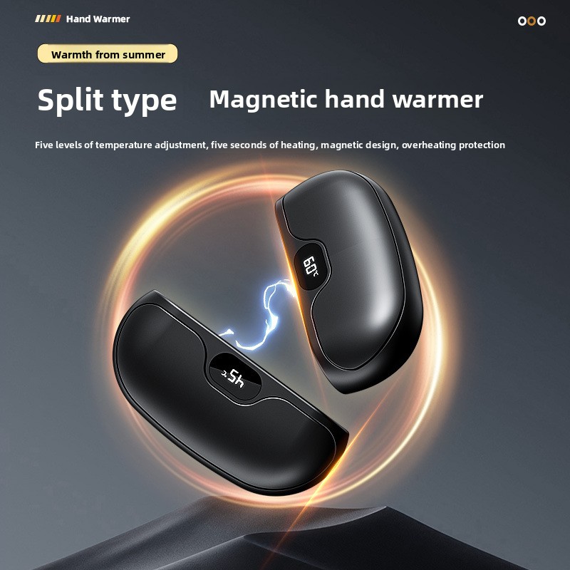 Hand Warmer Electric - جهاز تدفئة محمول مغناطيسي، شحن USB،