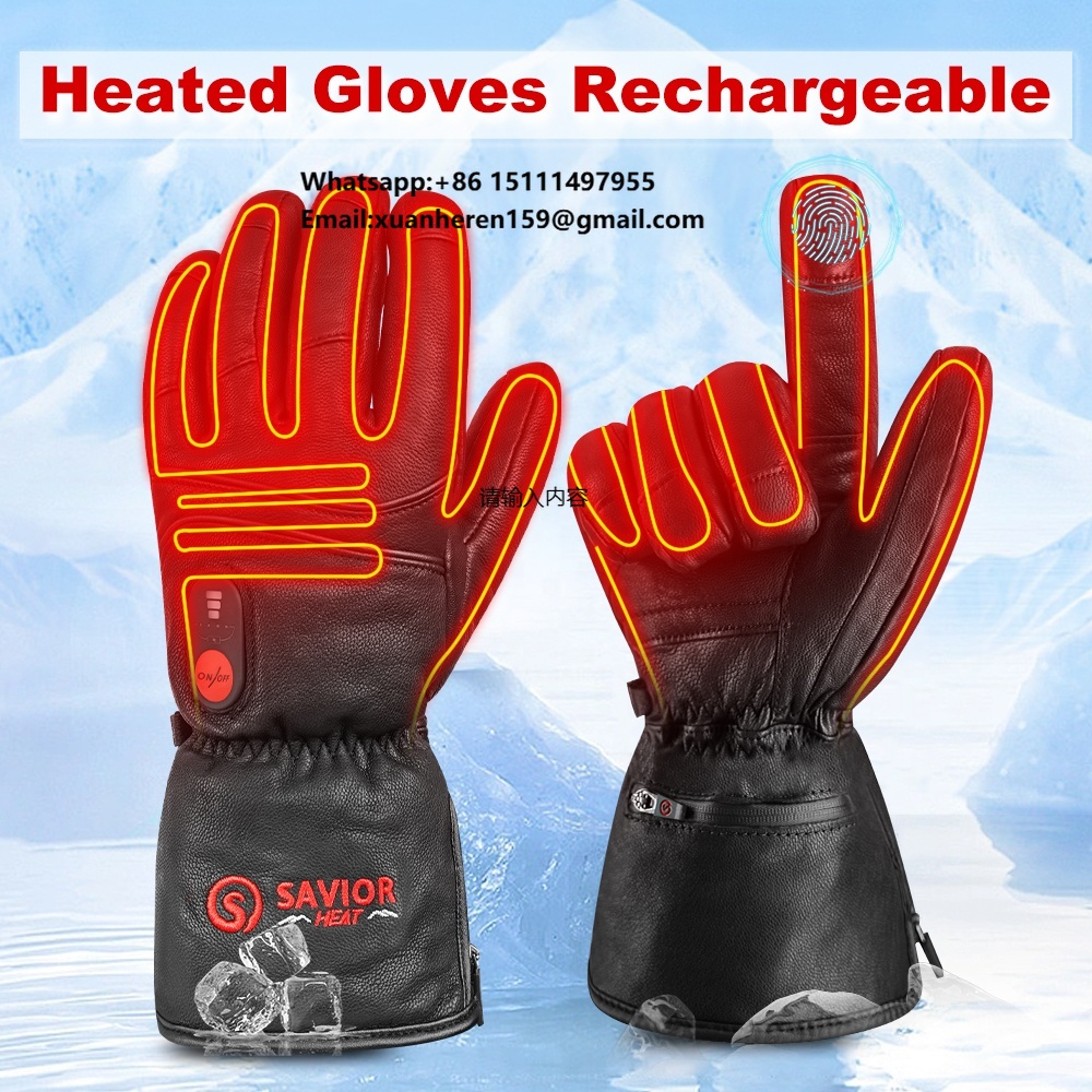 Touch Screen Gloves - قفازات جلدية مدفأة للرجال والنساء، مقاومة