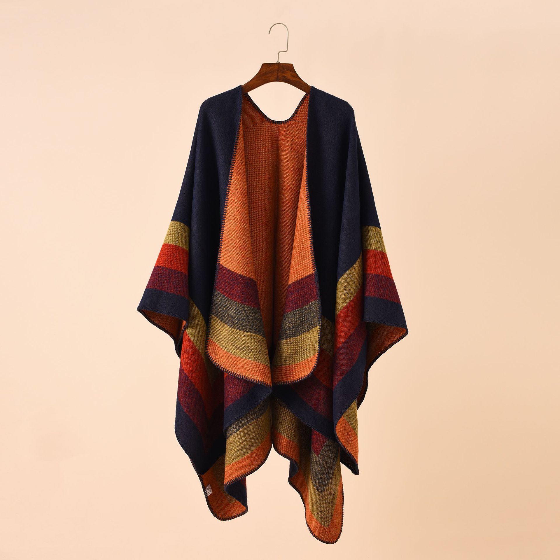 عباءات دافئة منقوشة للنساء ، ش - مراجعة Shawl Wrap Winter وسعره