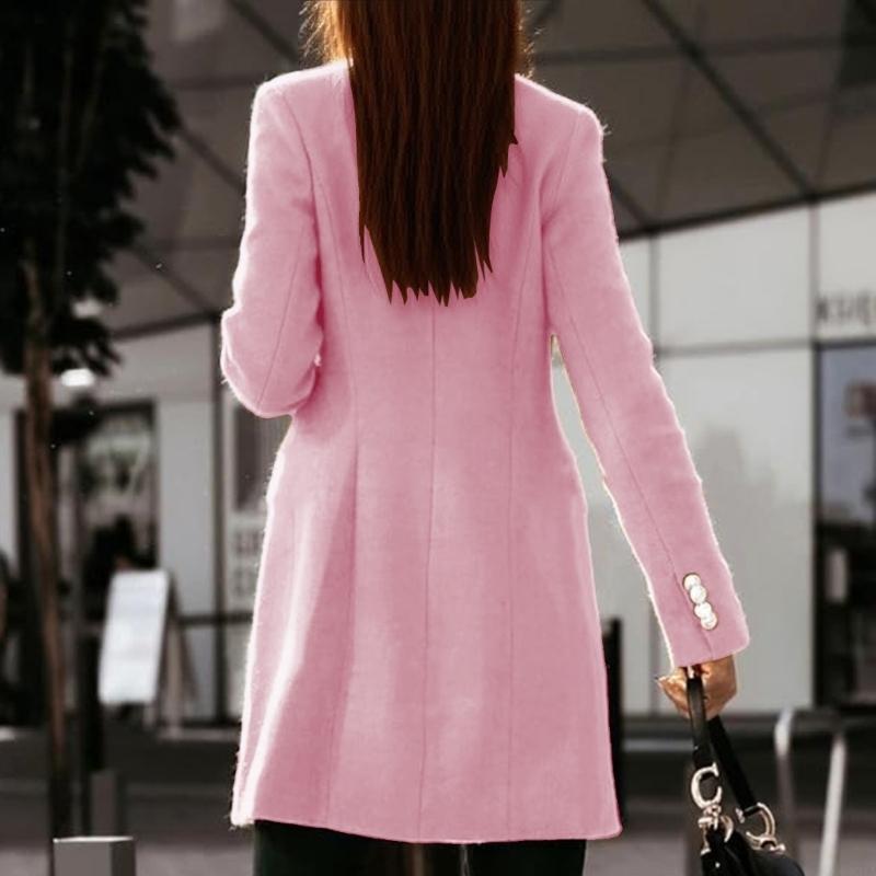 831A المرأة خريف وشتاء معاطف ا - مراجعة Wool Coat Peacoat وسعره