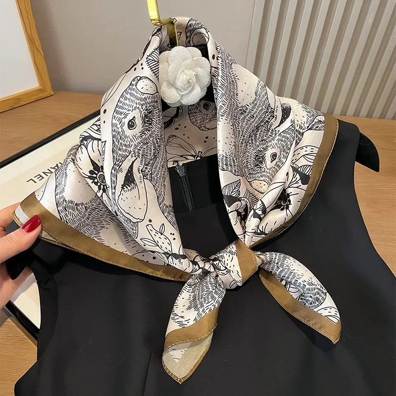 100% مربع الحرير للنساء الكلاس - مراجعة Shawl Wrap Winter وسعره