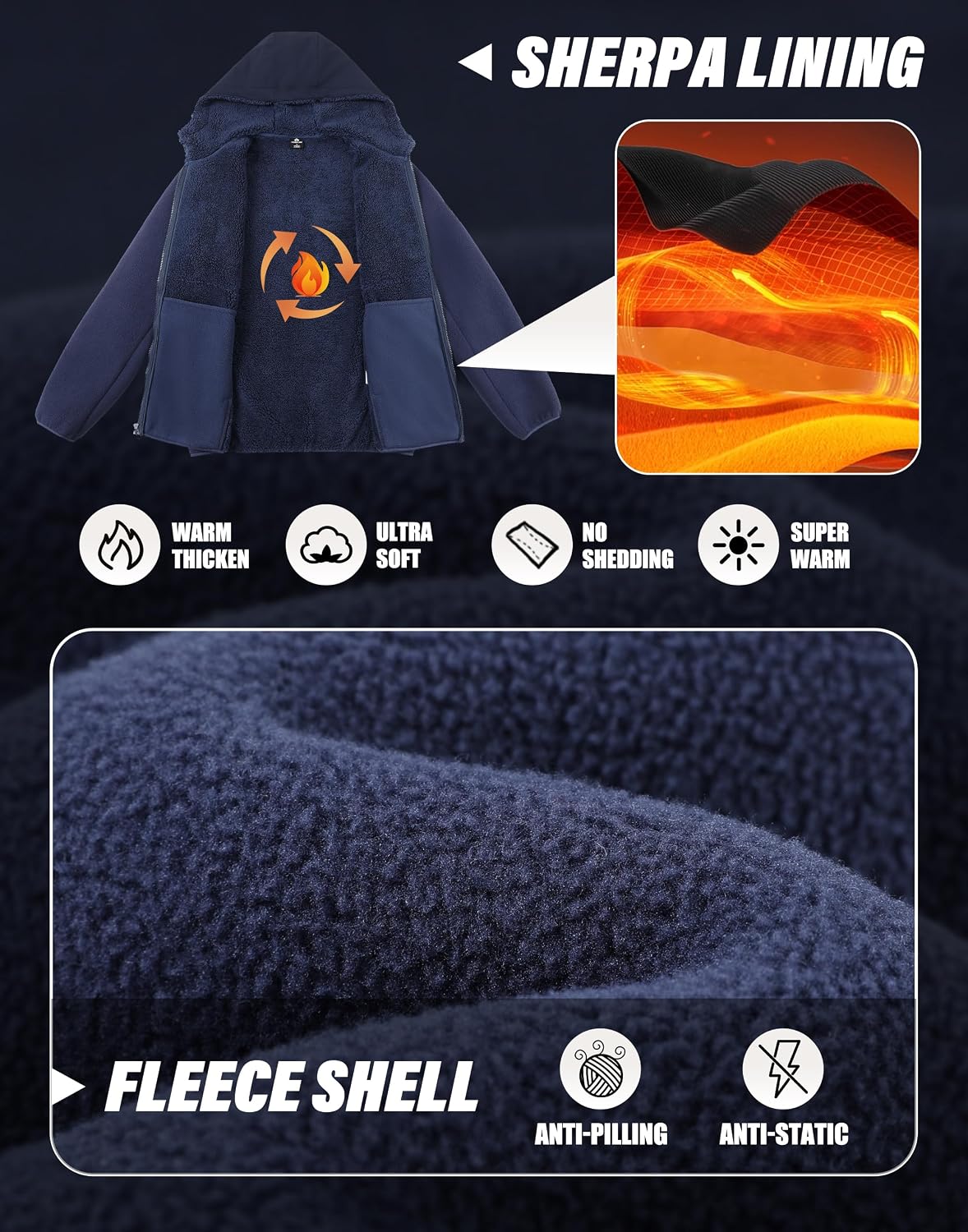 جاكيت رجالي من بايونير كامب مص - مراجعة Sherpa Hoodie Fleece وسعره