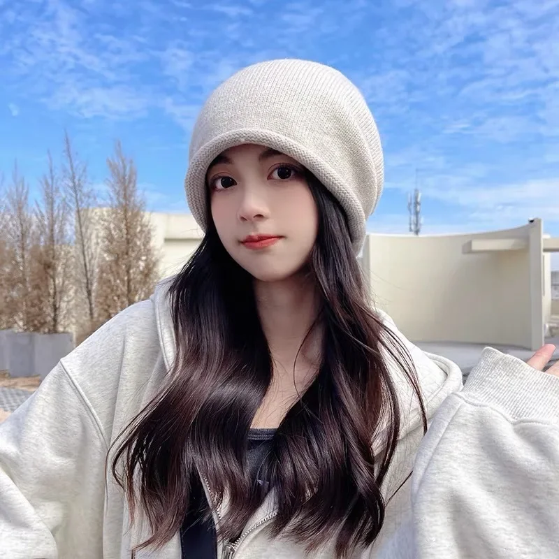 محبوك بونيه اغطية الإناث شتاء  - مراجعة Knit Beanie Hat Warm وسعره