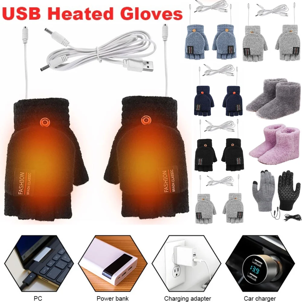 USB تسخين كهربائي قفازات الشتا - مراجعة Touch Screen Gloves وسعره