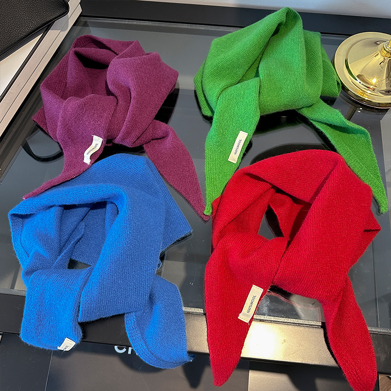 100% الصوف الكورية نمط محبوك ا - مراجعة Shawl Wrap Winter وسعره