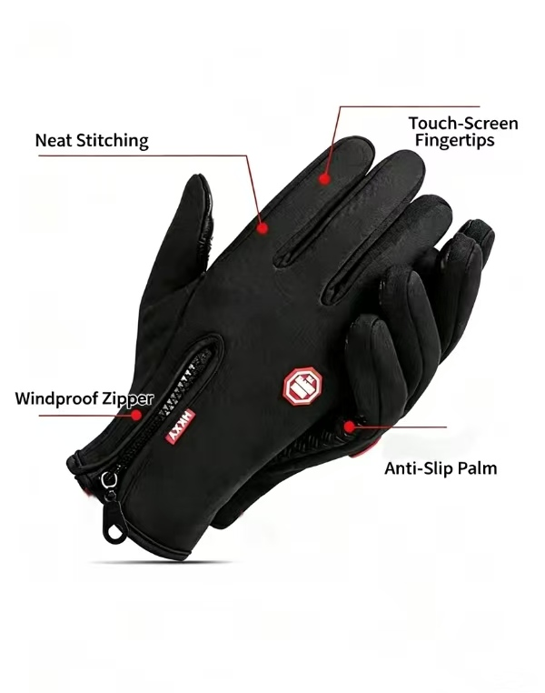 قفازات رياضية مقاومة للرياح بش - مراجعة Touch Screen Gloves وسعره